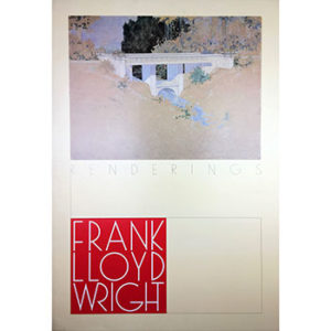 Offset Lithographic Poster Print of Ravine Bluffs Bridge by Frank Lloyd Wright, showcasing its iconic design and architectural brilliance.