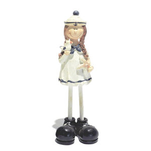 Little Sailor Girl figurine: A ceramic masterpiece depicting a charming sailor girl holding a seagull and starfish.