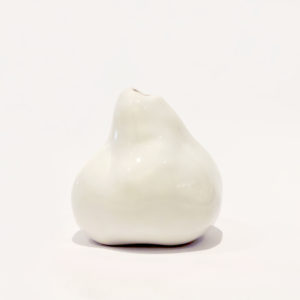 Zen Porcelain Bud Vase - Handcrafted ceramic vase with organic shape, perfect for displaying flowers. Available in White or Clay.