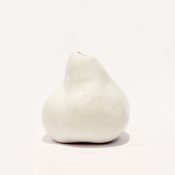 Zen Porcelain Bud Vase - Handcrafted ceramic vase with organic shape, perfect for displaying flowers. Available in White or Clay.